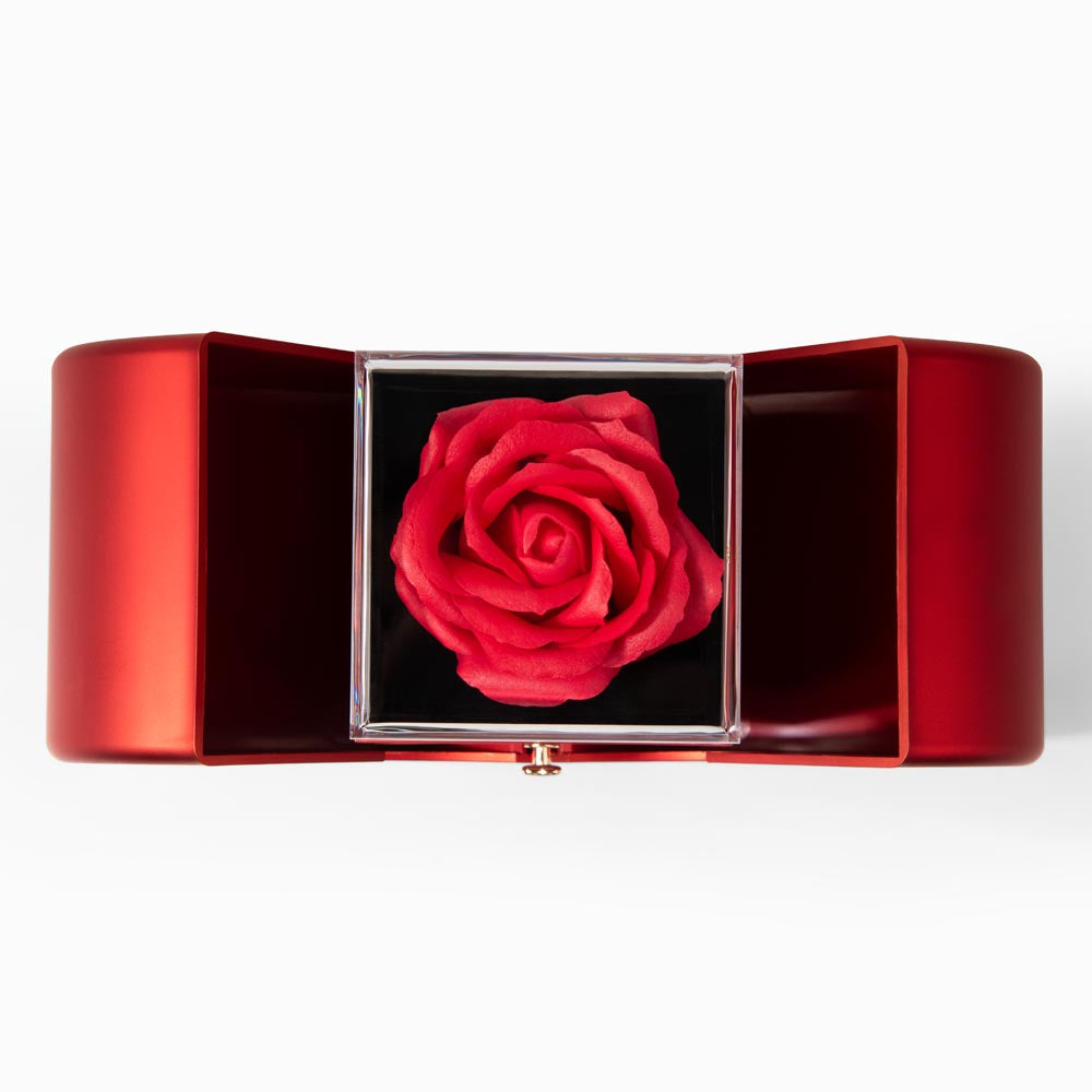 I May Not Always Say The Right Things I Forever Love Necklace with Red Heart Rose Box