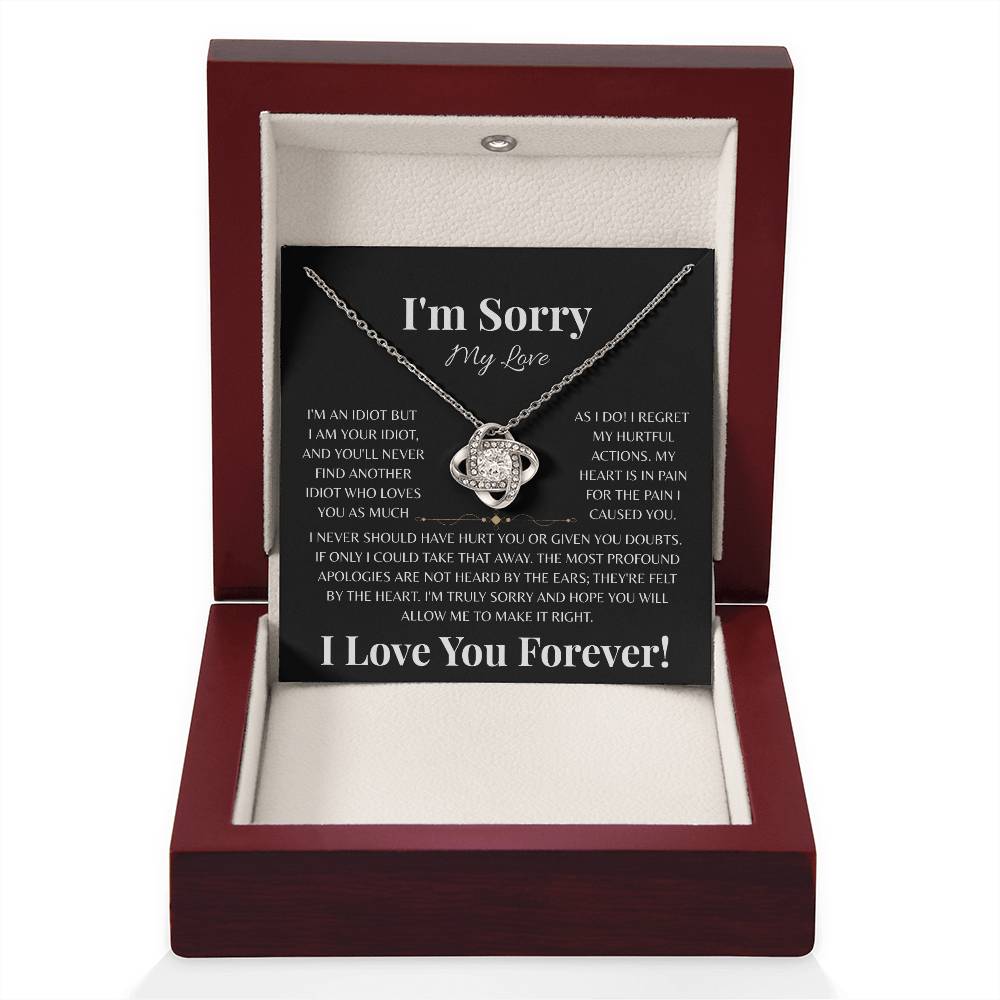 Never Should Have Hurt You | Love Knot Necklace