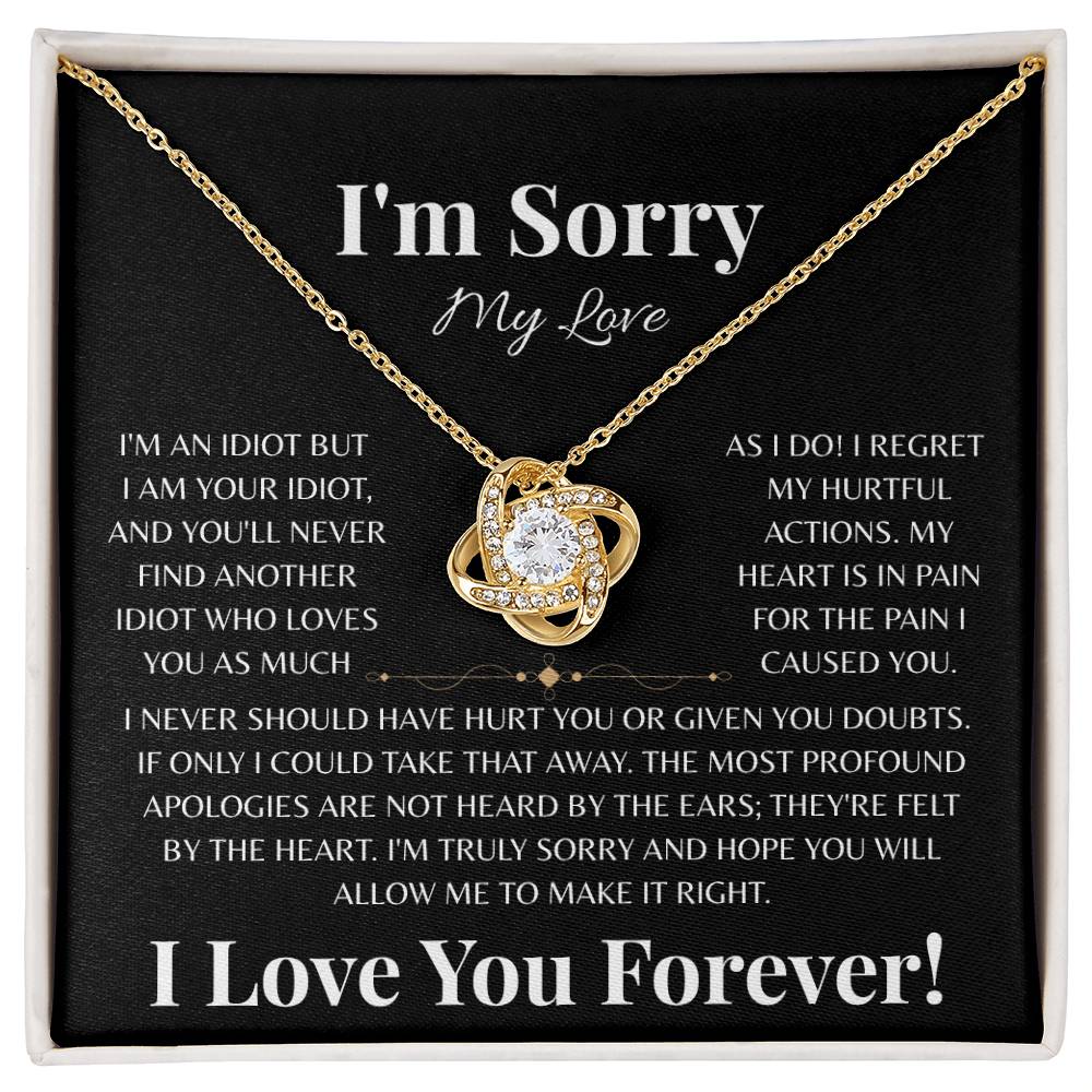Never Should Have Hurt You | Love Knot Necklace