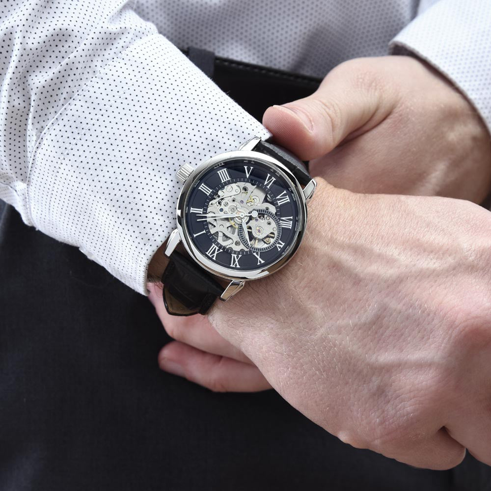 Personalized Men's Openwork Watch Meeting You Was  Destiny To My Husband