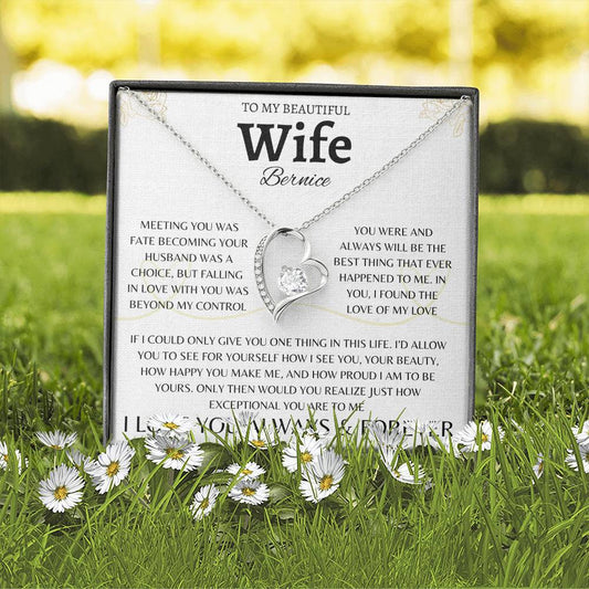 Forever Love Necklace To My Beautiful Wife
