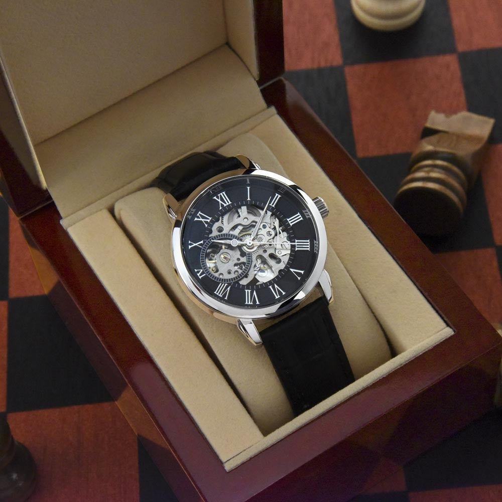 Personalized Men's Openwork Watch To My Husband