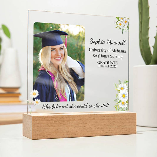 She Believed She Could So She Did Acrylic Plaque