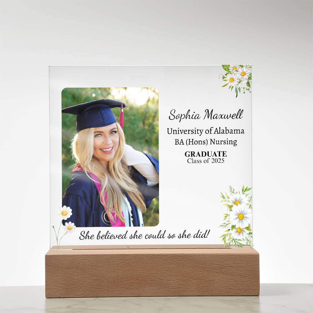 She Believed She Could So She Did Acrylic Plaque