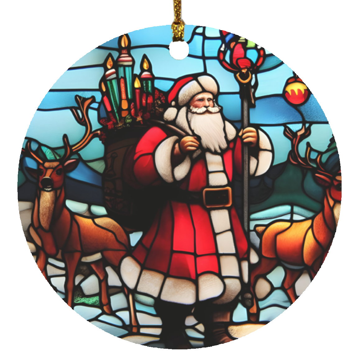 Santa Christmas Ornament