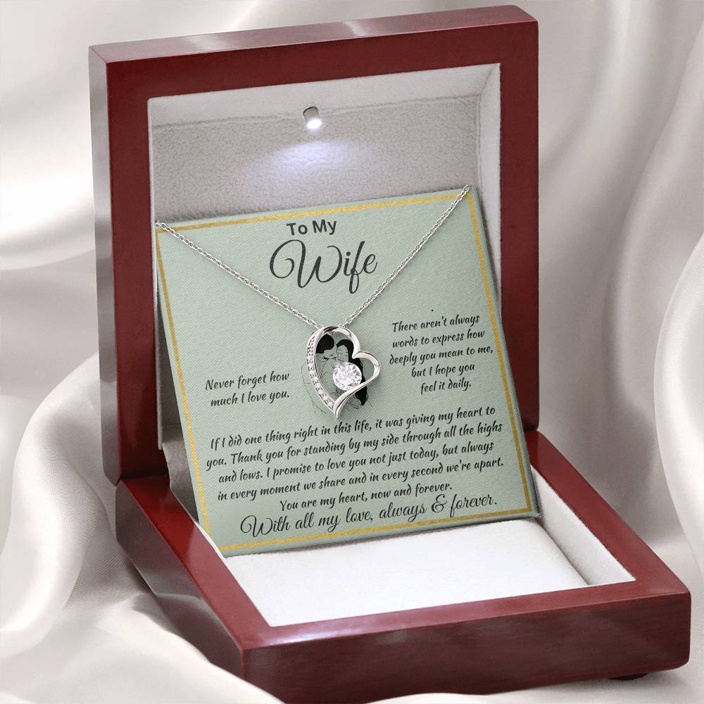 Forever Love Necklace To  My Wife