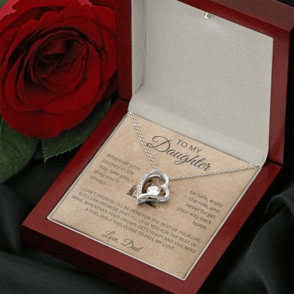 Forever Love Necklace Dad To My Daughter