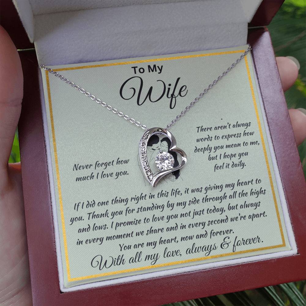 Forever Love Necklace To  My Wife