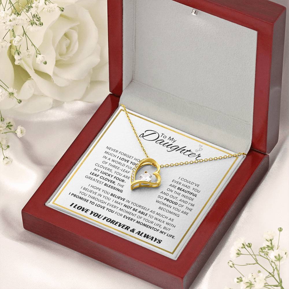 Forever Love Necklace Dad To My Daughter
