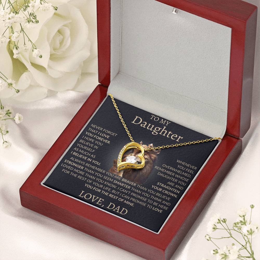 Forever Love Necklace Dad To My Daughter