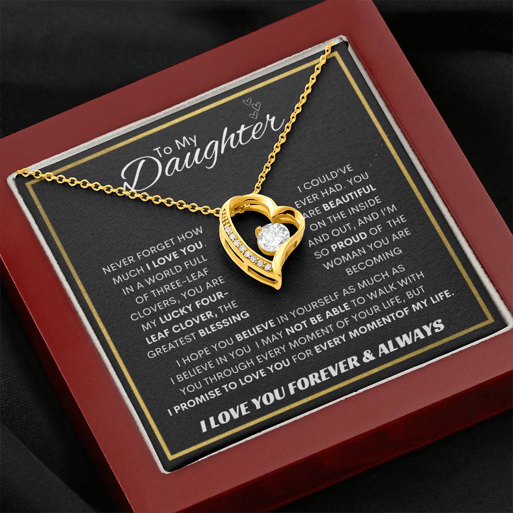 Forever Love  Necklace  Dad To My Daughter