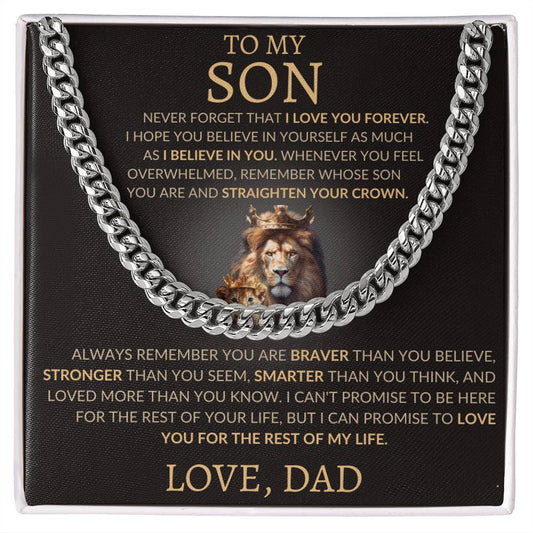 Cuban Link Chain Dad To My Son