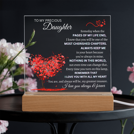 Someday When The Pages Of My Life End Square Plaque