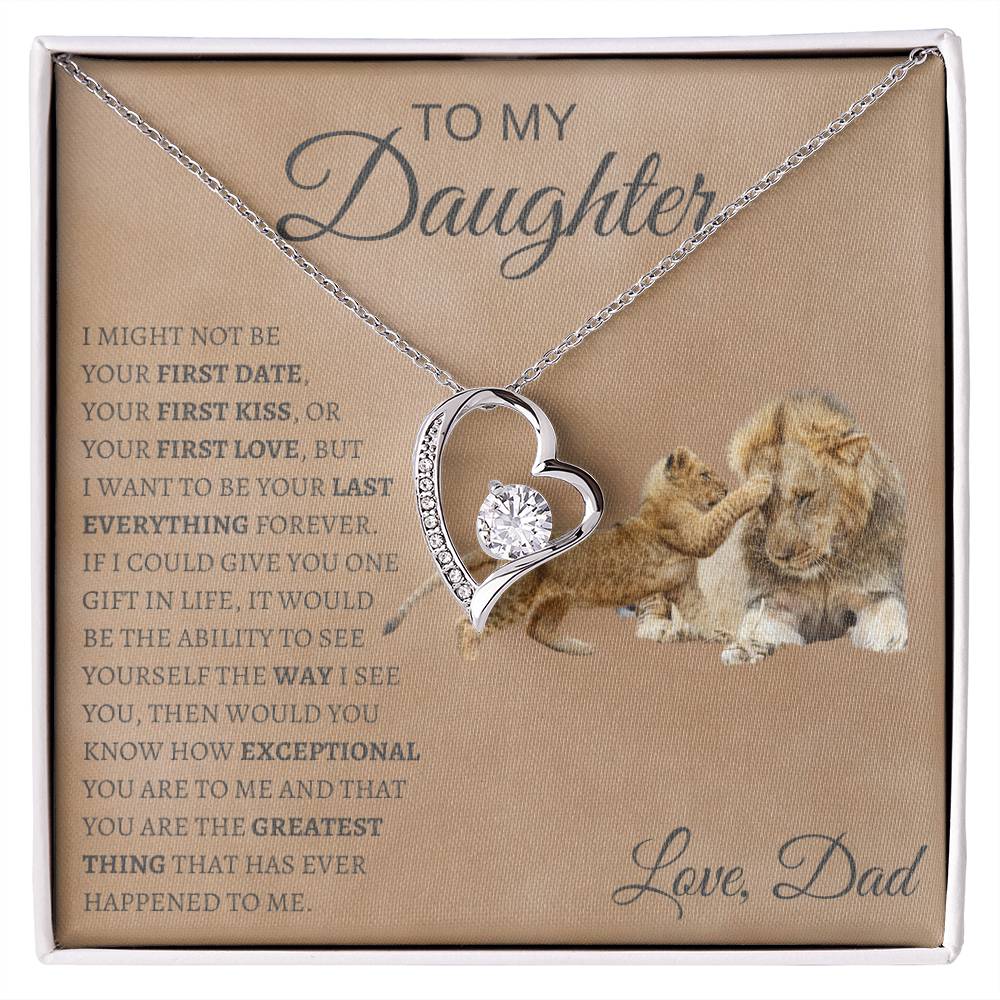 Forever love Necklace  Dad To My Daughter