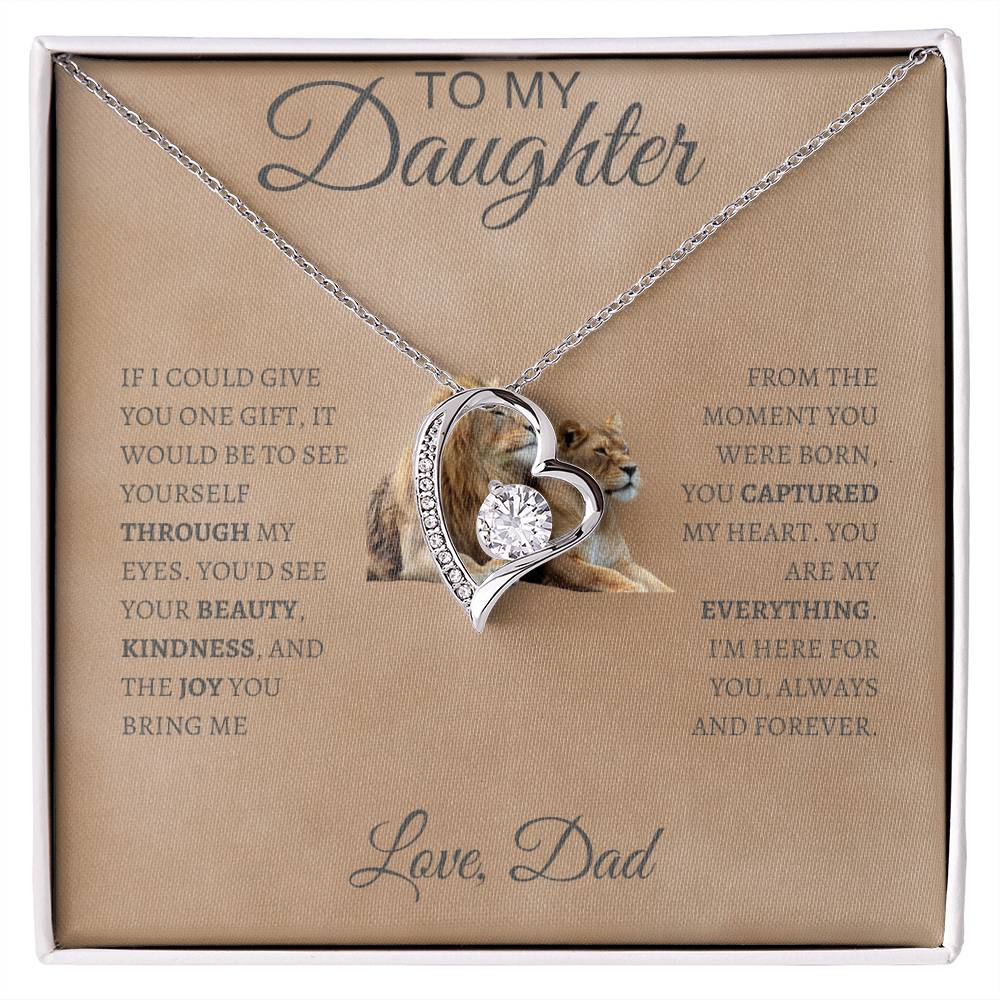 Forever Love Necklace  Dad To My Daughter