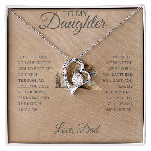Forever Love Necklace  Dad To My Daughter