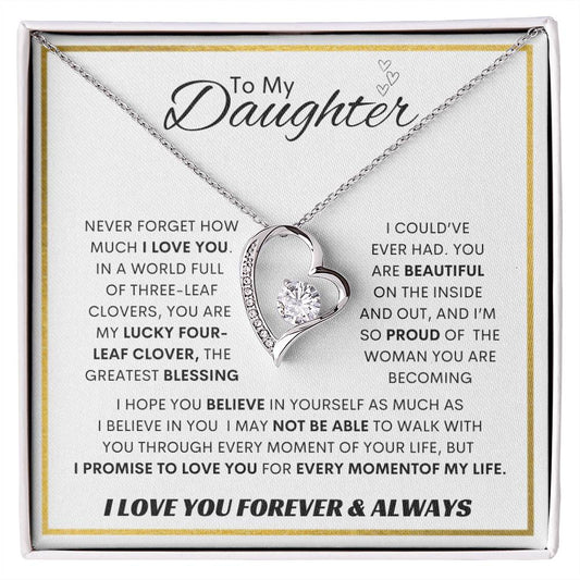 Forever Love Necklace Dad To My Daughter