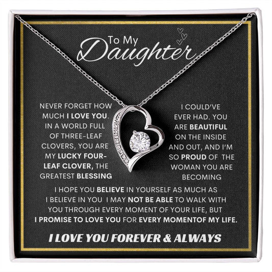 Forever Love  Necklace  Dad To My Daughter