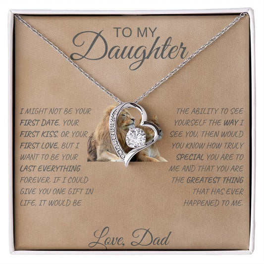 Forever Love Necklace  Dad To My Daughter