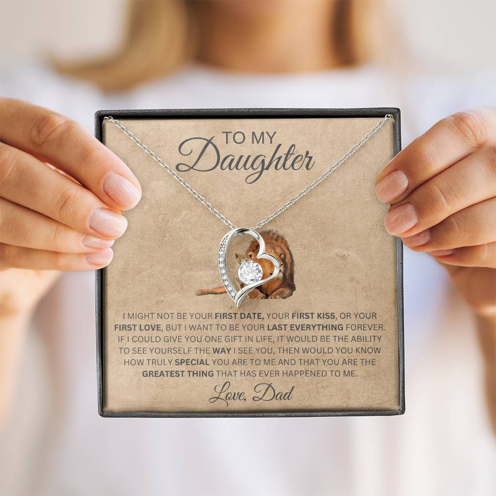 Forever Love Necklace Dad To My Daughter