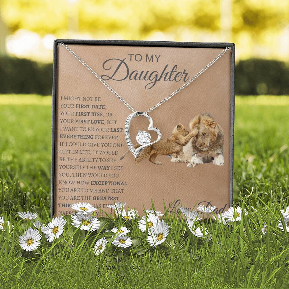 Forever love Necklace  Dad To My Daughter