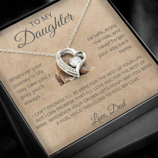 Forever Love Necklace Dad To My Daughter