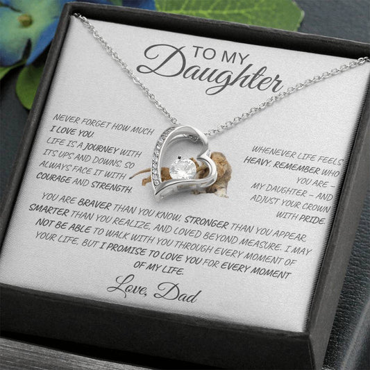 Forever Love Necklace Dad To My Daughter