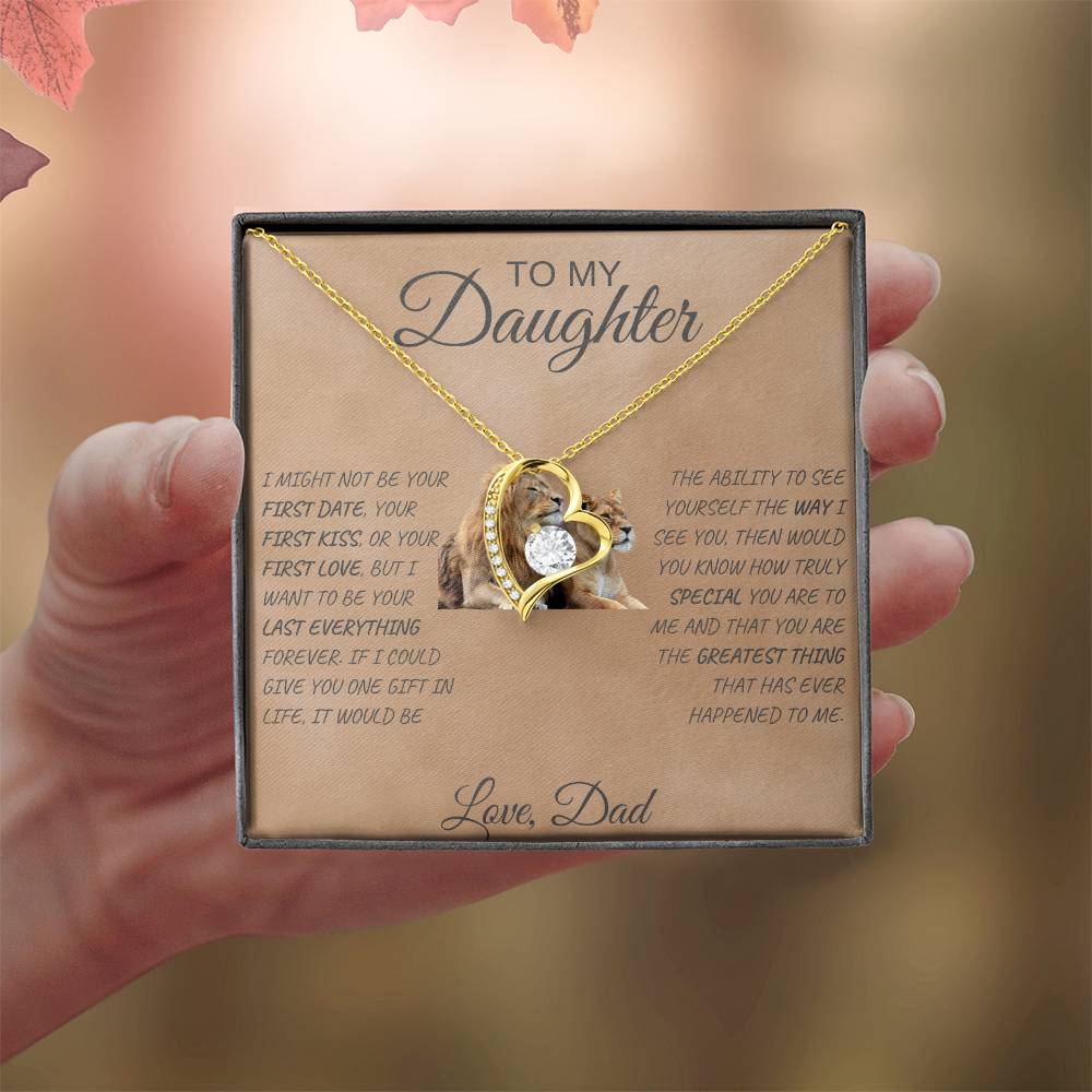 Forever Love Necklace  Dad To My Daughter