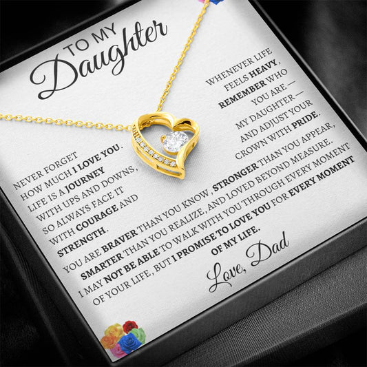 Forever Love Necklace Dad To My Daughter