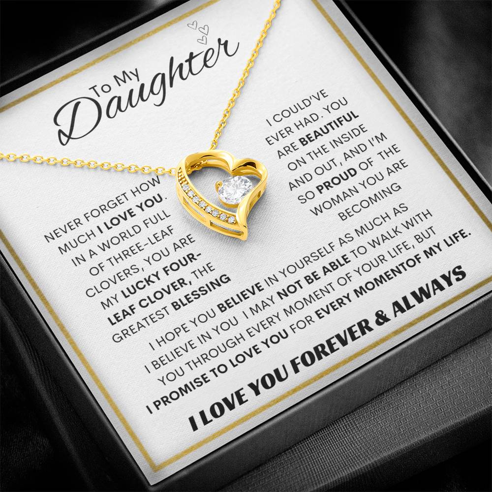 Forever Love Necklace Dad To My Daughter