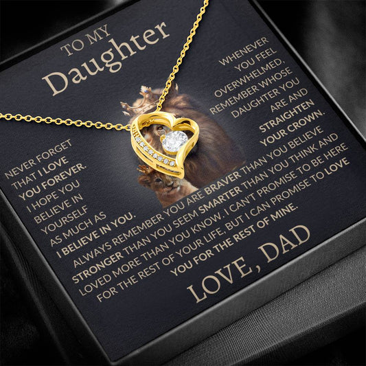 Forever Love Necklace Dad To My Daughter