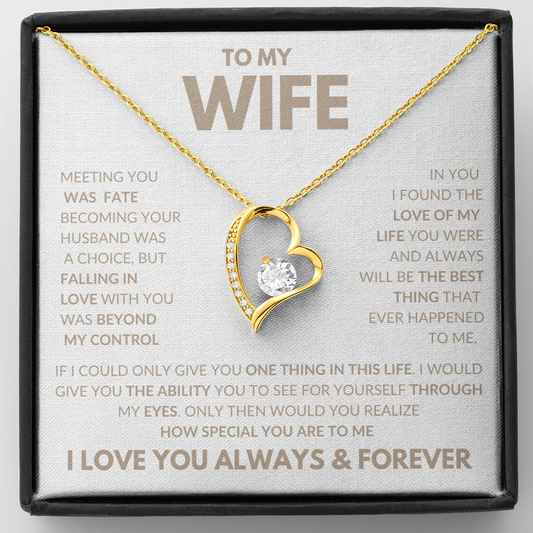 Forever Love Necklace To My Wife