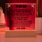 I've Watched You  Grow, To My Son | From Mom Acrylic Square Plaque