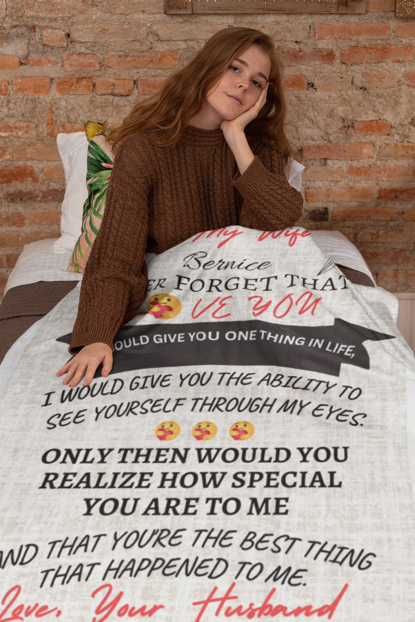 Personalized To My Wife Never Forget That I Love You